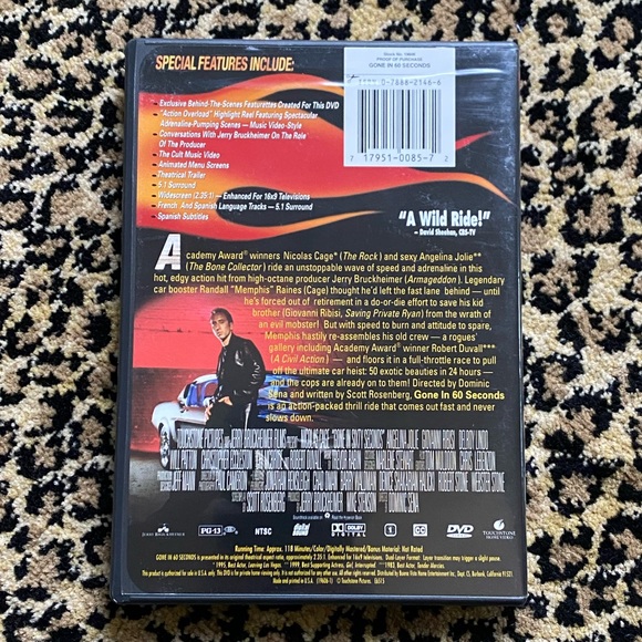 Gone in 60 Seconds and The Fast and the Furious DVD bundle - Picture 3 of 5